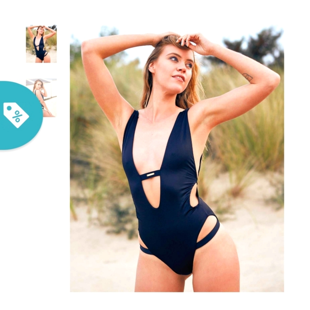 Bikinima black cut out onepiece. Sexy!